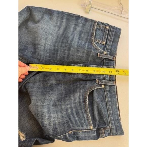 Point Sur Denim Jeans Womens 29 Ripped Button Fly Cropped Raw Hem Made in USA - Picture 8 of 15